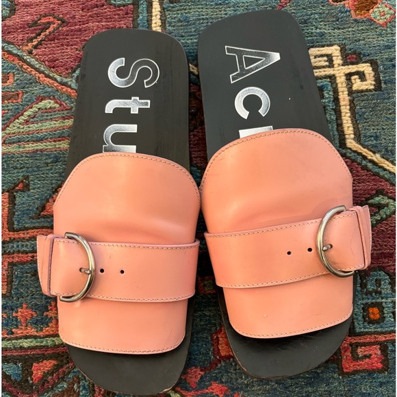 ACNE STUDIOS pink buckled sandals - Picture 2 of 5